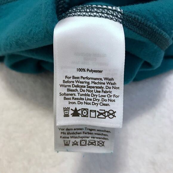 Eddie Bauer NWT Teal Quarter Zip Fleece Women M - Picture 9 of 9